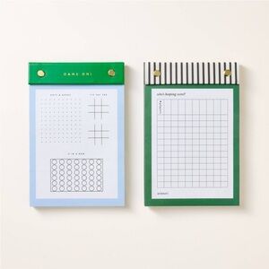 Green and Blue Game Notepads